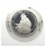 One Ounce .999 Fine Silver Central City, Colorado