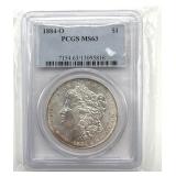 1884-O Morgan Dollar, PCGS Graded MS63
