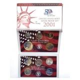 2001 United States Mint Silver Proof Set