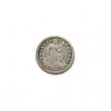 1853 Seated Liberty Dime
