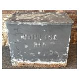 Vintage Meadow Gold Milk Box 15" x 10.5" x 12.25"