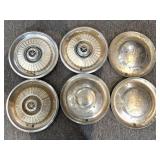 (3) Vintage DeSoto Wheel Covers and (3) Vintage