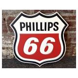 Phillips 66 Thick Plexiglass Sign 18.5" x 18.5"
