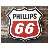 Phillips 66 Thick Plexiglass Sign 18.5" x 18.5"