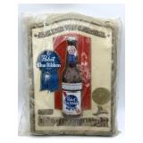 NOS (2) Vintage Pabst Blue Ribbon Beer Plastic