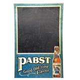Vintage Pabst Blue Ribbon Metal Chalkboard Sign