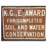 KG&E Award for Completed Soil and Water