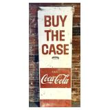 Vintage Coca-Cola Buy the Case Metal Sign 20.5" x