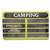 Camping Section Store Sign 24" x 14.5"-