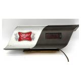 Vintage Miller High Life Clock 14.5" x 6"- did