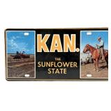 Vintage Kansas The Sunflower State Cardboard