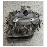 Leather Saddle Bag - each bag is 16" x 11" -