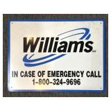 Williams Metal Sign 24" x 18"