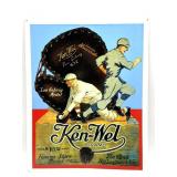 Ken-Wal Baseball Glove Metal Sign 12" x 15"-