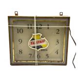 Vintage Falstaff Beer Clock 13" x 3.5" x