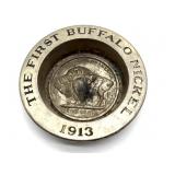Buffalo Nickel Commemorative Ashtray 5"