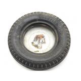 Vintage Goodrich Tire Ashtray with Dog Glass