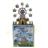 Tin Toy Wind-Up Music Ferris Wheel 8" x 9"