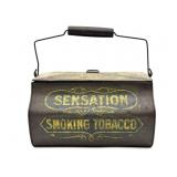Antique Sensation Cut Plug Tobacco Tin Lunch Pail