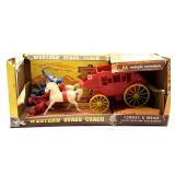Vintage Western Stage Coach Plastic Toy Set by