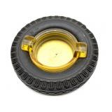 Vintage Firestone Glass Ashtray in Goodyear Tire