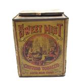 Antique Sweet Mist Chewing Tobacco Cardboard and