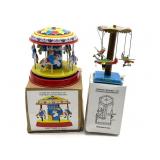 Tin Toy Carousels with Boxes- 4" tall and