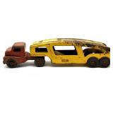 Vintage Structo Metal Toy Truck and Metal Toy Car