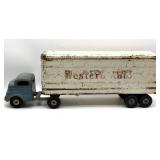 Vintage Structo Metal Toy Truck with Western Auto