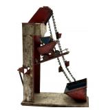 Vintage Tin Toy Sand/Coal Elevator Loader 7.5" x