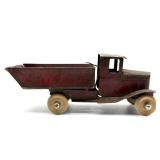 Vintage Metal Toy Truck 7" x 3.5" x 3"- wood