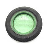 Vintage Goodrich Tire Silvertowns Green Glass