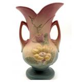Hull Pottery Magnolia Double-Handled Vase 10.5"
