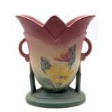 Hull Pottery Magnolia Double-Handled Vase 8.5"