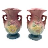 Pair of Hull Pottery Magnolia Double-Handled