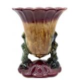Hull Pottery Woodland Double-Handled Vase 8"