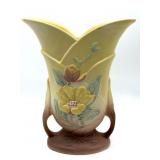 Hull Pottery Magnolia Double-Handled Vase 10.5"