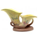 Hull Pottery Magnolia Double Cornucopia Vase 13"