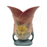 Hull Pottery Magnolia Double-Handled Vase 11"