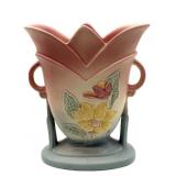 Hull Pottery Magnolia Double-Handled Vase 7.5" x