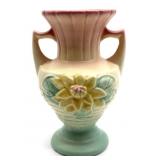 Hull Pottery Water Lily Double-Handled Vase 6.5"