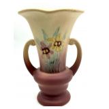 Hull Pottery Iris Double-Handled Vase 7"