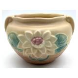 Hull Pottery Water Lily Jardiniere 4"- crack