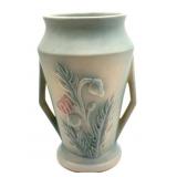 Hull Pottery Thistle Double-Handled Vase 6.5"