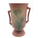 Hull Pottery Thistle Double-Handled Vase 6.5"