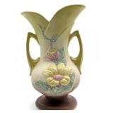 Hull Pottery Magnolia Double-Handled Vase 10.5"