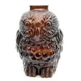 Amber Glass Wise Old Owl Coin Bank 60"
