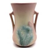 Hull Pottery Thistle Double-Handled Vase 6.5