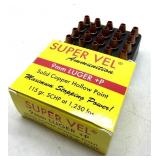 (20) Rnds 9mm +P, 115 Gr Solid Copper HPSuper
