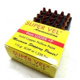 (20) Rnds 9mm +P, 115 Gr Solid Copper HPSuper